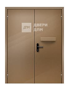 Двупольная глухая ДПМ-02 EI-45 противопожарная дверь с лотком