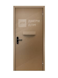 Противопожарная дверь ДПМ-01 2-го типа глухая однопольная с лотком
